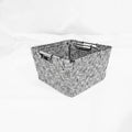 Set of 3 Home Storage Woven Nylon Baskets Durable Fabric with Handles for Organizing Your Space
