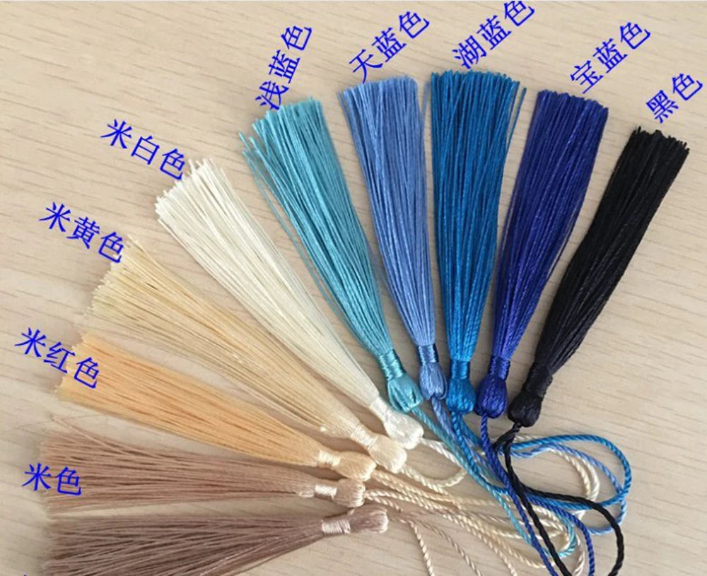 8cm Thin Curtain Tassel Fringe Tassel Fabric Skirt Tassels Keychains for Bag Decoration