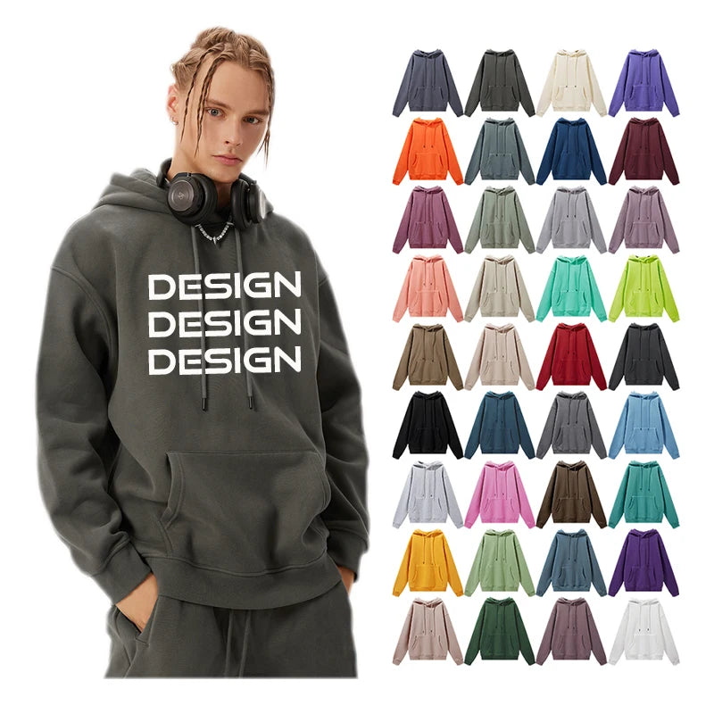 2024 New Quality Comfortable Casual Fashion Blank 100% Cotton Hoodie Can Be Customized logo