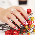 2026 New Christmas Snowflakes Father Christmas Nail Foils Dazzling Holographic Nail Art Transfer Sticker