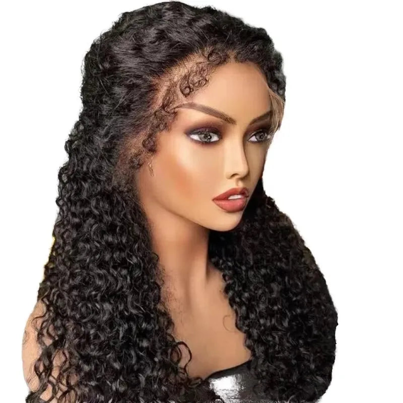 Transparent 13x4 4x4 Lace Front 10 12 14 Deep Wave Curly Human Hair Bob Wigs for Black Women Short Bob HD Lace Front Wig