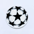 Custom Heat Transfer Printing Soccer Football Team Club Logo Badge Emblem 3d Flocking Football Badges for Shirts Soccer Jersey