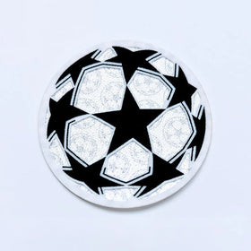 Custom Heat Transfer Printing Soccer Football Team Club Logo Badge Emblem 3d Flocking Football Badges for Shirts Soccer Jersey