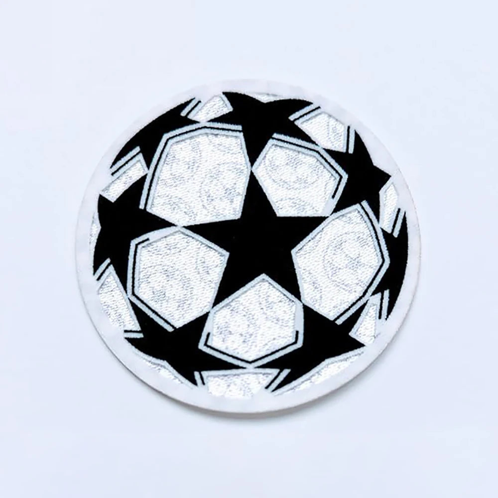 Custom Heat Transfer Printing Soccer Football Team Club Logo Badge Emblem 3d Flocking Football Badges for Shirts Soccer Jersey