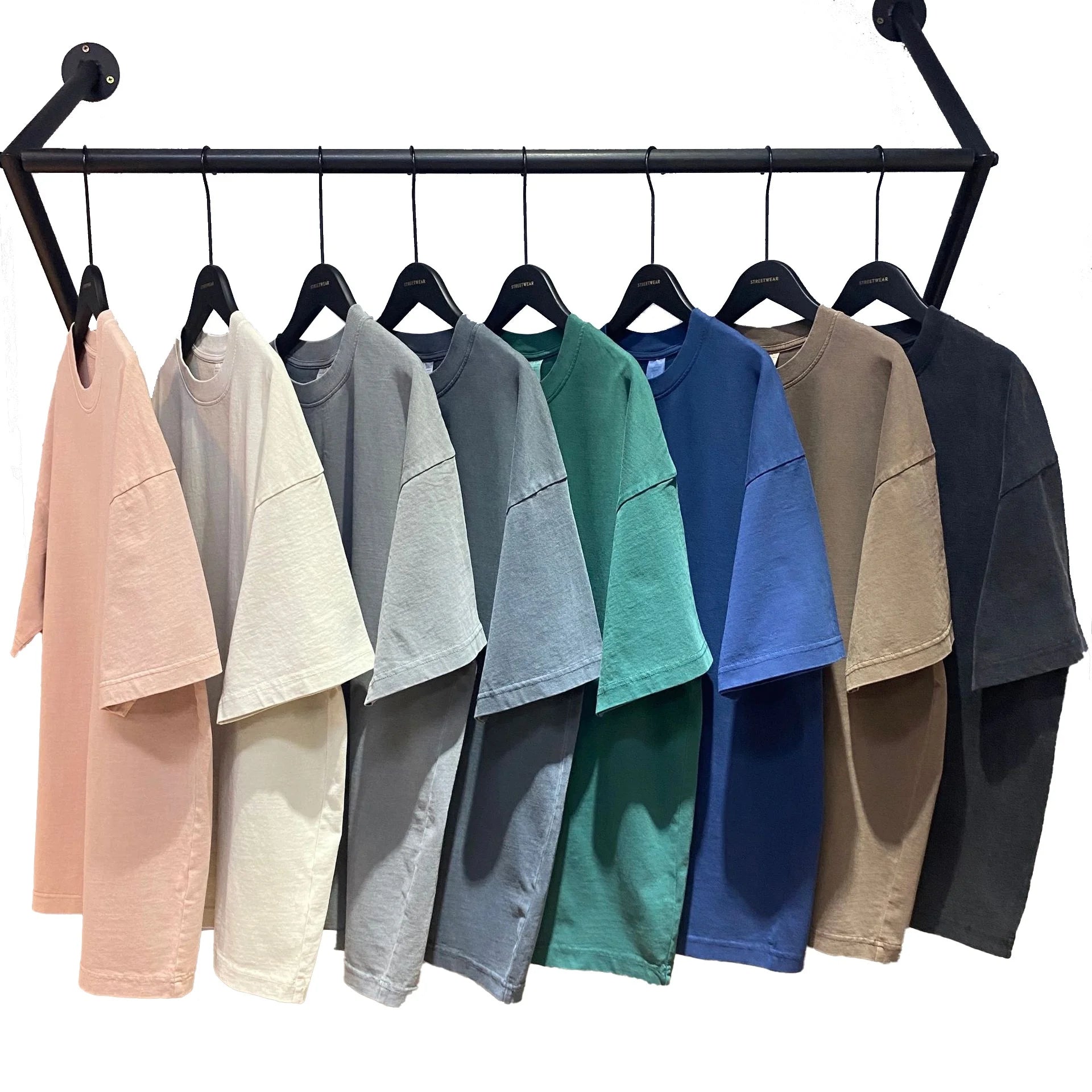 260gsm Vintage Washed t Shirts Acid Wash T-shirt Unisex 260gsm Premium Men's T-shirts 260 Gsm t Shirt