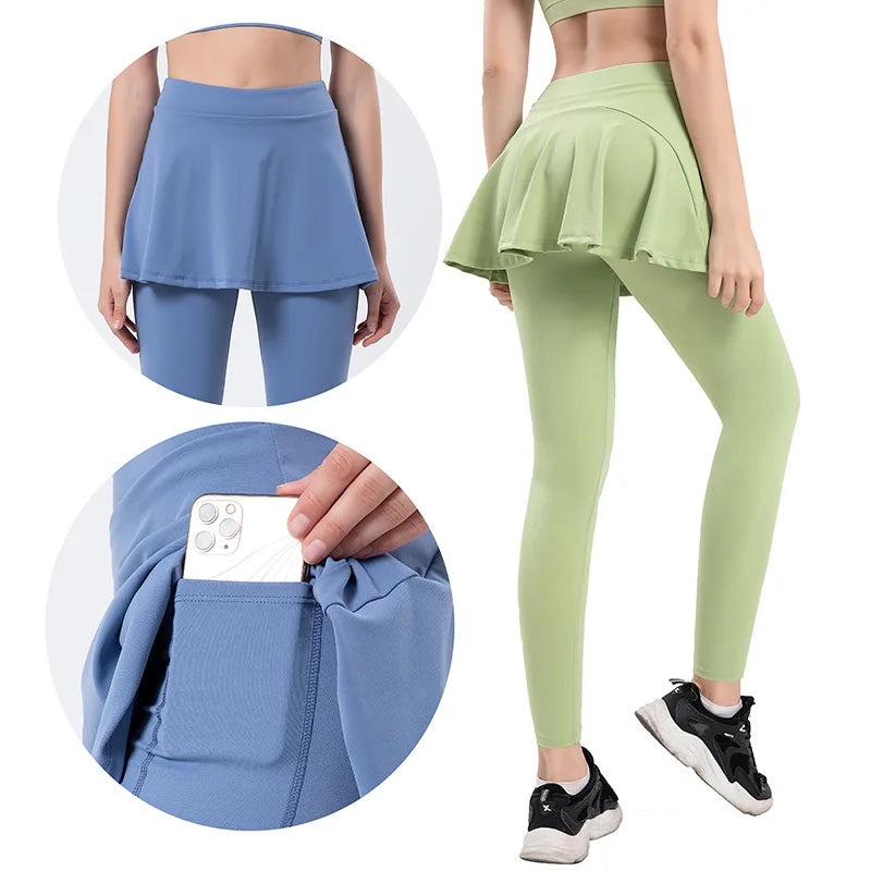 Customize Yoga Pants Women's Short Skirt Hip protection Sports Fitness Pants Indoor Fitness Running Sports Pants