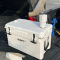 ODM Factory 40QT LLDPE Large Rotomolded Camping Plastic Picnic Ice Cooler Box with PU Insulation Custom Chest Cooler