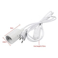 E27 Lamp Bases With 5M Power Cord to Plug Holder Adapter Converter ON/OFF for Bulb Lamp