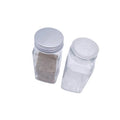 Necessary Kitchen Utensils Small Salt and Pepper 4oz Square Glass Bottle with Spice Shaker