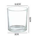 Wholesale Customized Scent Glass Transparent Clear Candle Empty Jars With Lid for Candle Making
