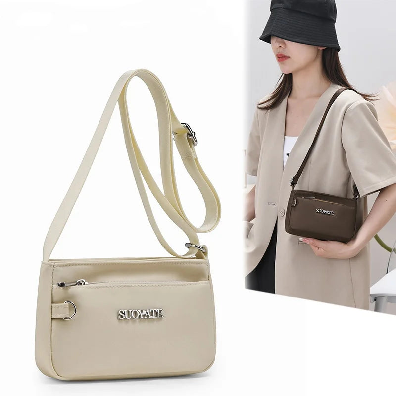 Customized logo Mini Shoulder Crossbody Bag Fashionable Women's Nylon Crossbody Bag Ladies Shoulder Bag