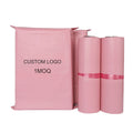 Guandu Wholesale Biodegradable Eco Friendly Polymailer Pink Poly Mailer Bags Custom Printed Plastic Envelopes Mailing Bags