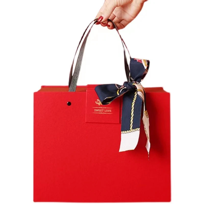Fastener Kraft Paper Handbag Package Handmade Fashionable Mixed Color for Clothing Fur Shoe Shopping-Gift Craft Garment Shoe