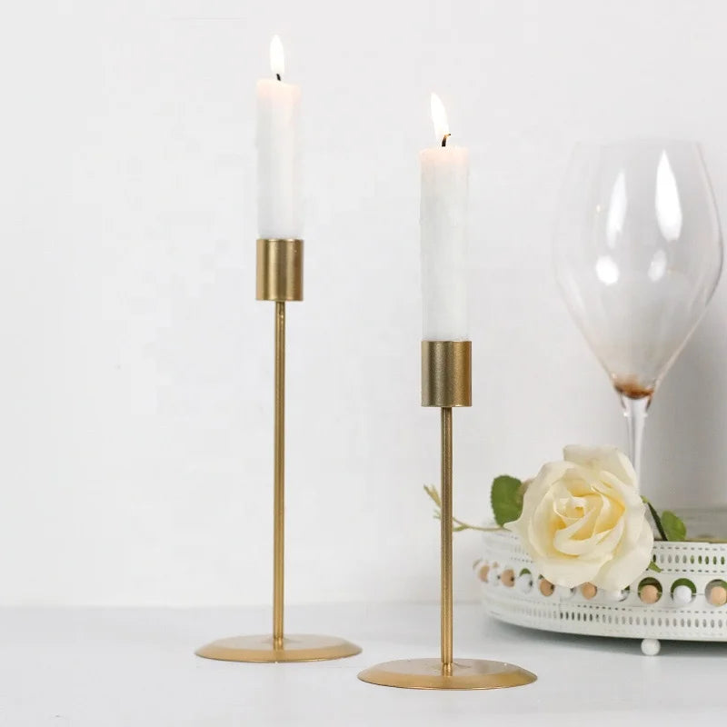 Wedding Dinning Party Home Decor Anniversary Metal Candle Stand Candle HoldersTaper Candle Holder