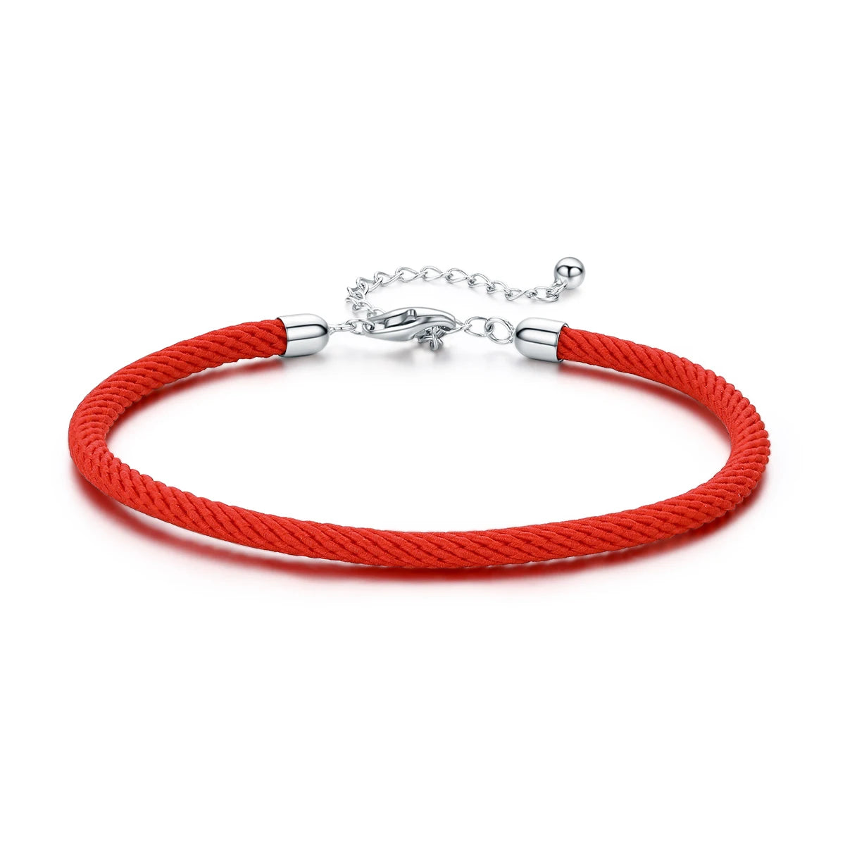 Hot Sale 925 Sterling Silver Charm Bracelet for Women Fine Silver Jewelry with Red Rope Gold Plated in Classical Style