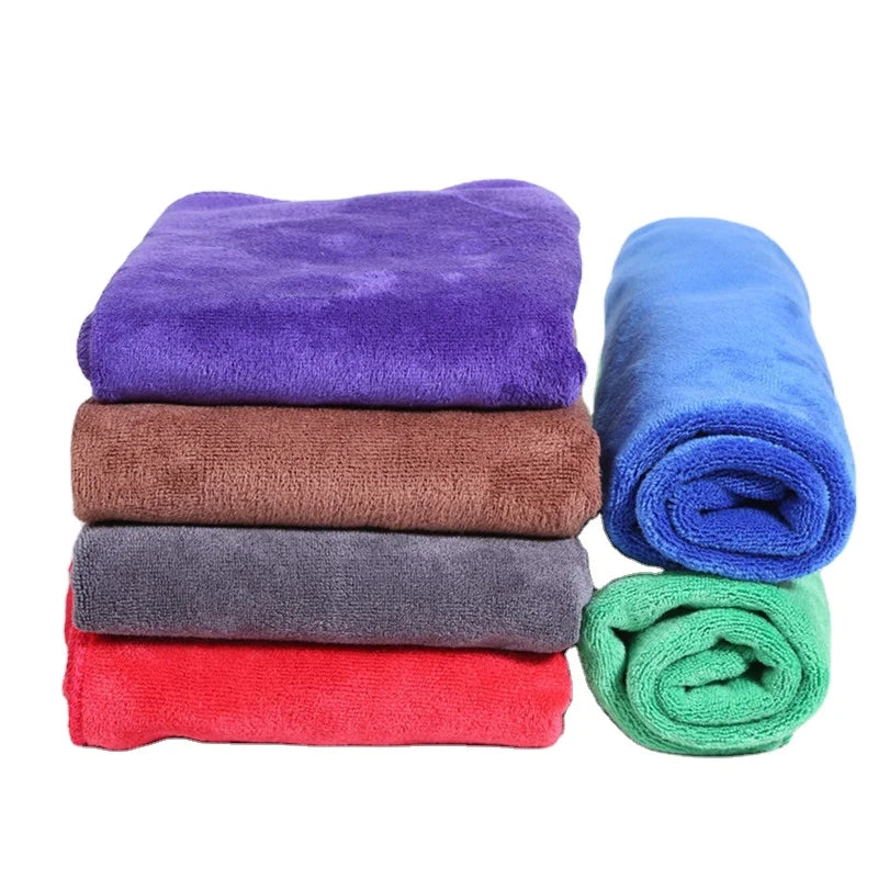 Wholesale Microfiber Car Cleaning Towel Absorbent Square Car Cleaning Cloth Extra Large Car Wash Towel