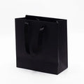 Wholesale Custom Lamination Handle Black Paper Gift Bag with Your Own logo