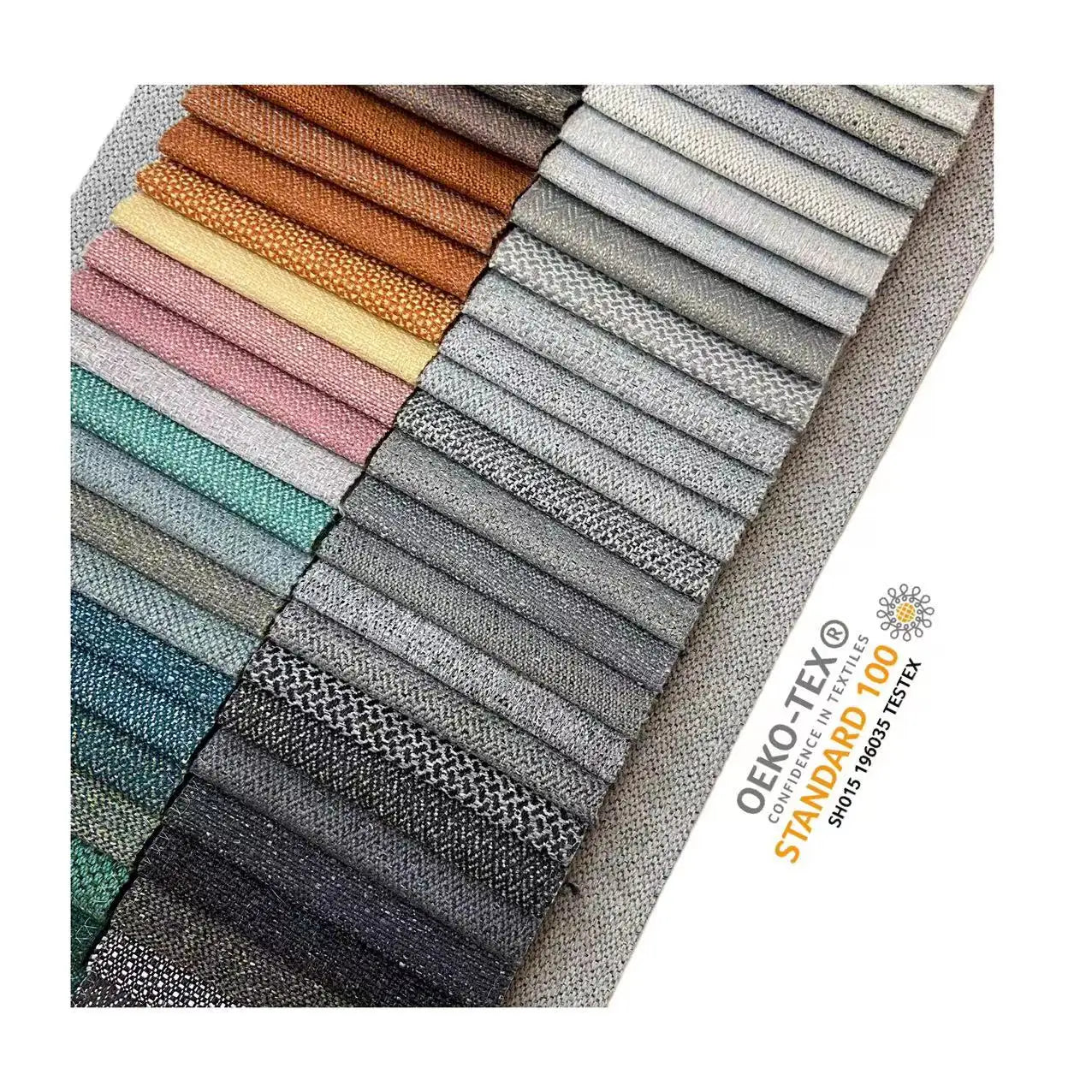 China Wholesale 100% polyester linen Fancy Design Decorative Upholstery Fabric