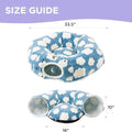 Eco-Friendly Foldable Cat Bed Cave Cloth Fresh Light Color Cloud Donut Shape Solid Plush Cat Toy for Winter