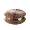 Recycled Cat Scratching Board Interactive Cat Scratcher Cardboard  with Ball Track