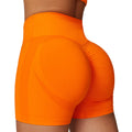 Women High Waist Stretch Compression Quick Dry Seamless Scrunch Back Shorts