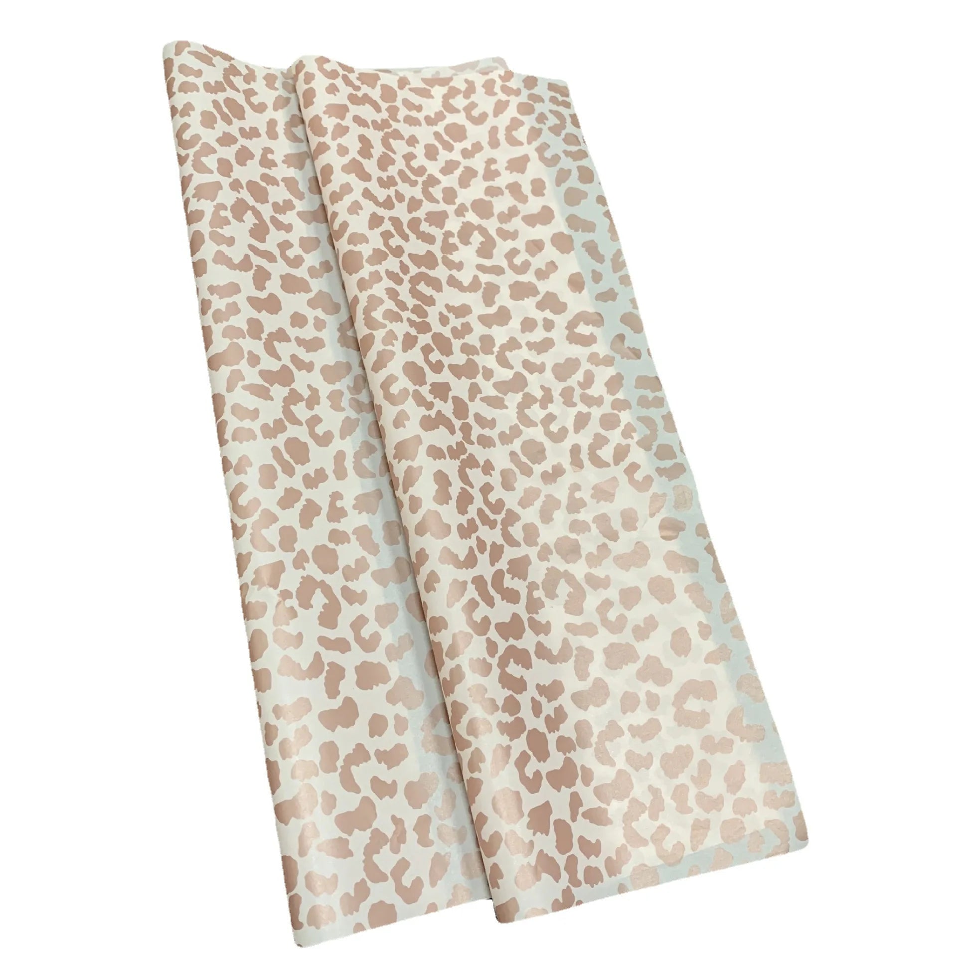 Golden Leopard Pattern Gift Wrapping Paper Tissue Paper for Clothes 17gsm 50x70cm