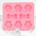 New Cute Pet Cat Dog Paw Mold Ice Ball Mold Creative Kitchen Chocolate Candy Mold Food Grade Silicone OEM Logo