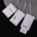 Wholesale Customizable Embossed Hangtags Special Paper Logo Tag Design for Clothing Shoes Bags Sustainable Etiquetas Colgantes