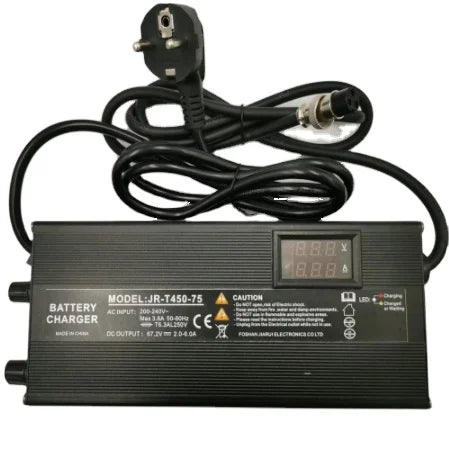 Charger 67.2v 1-5A With Digital Voltage+Current Display+Button to Adjust Current/Percent Partial Charging Electric Scooter Parts