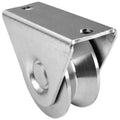 Modern 80mm 100mm Steel Sliding Gate Wheel with Zinc Plated V Y U Groove for Contemporary Designs