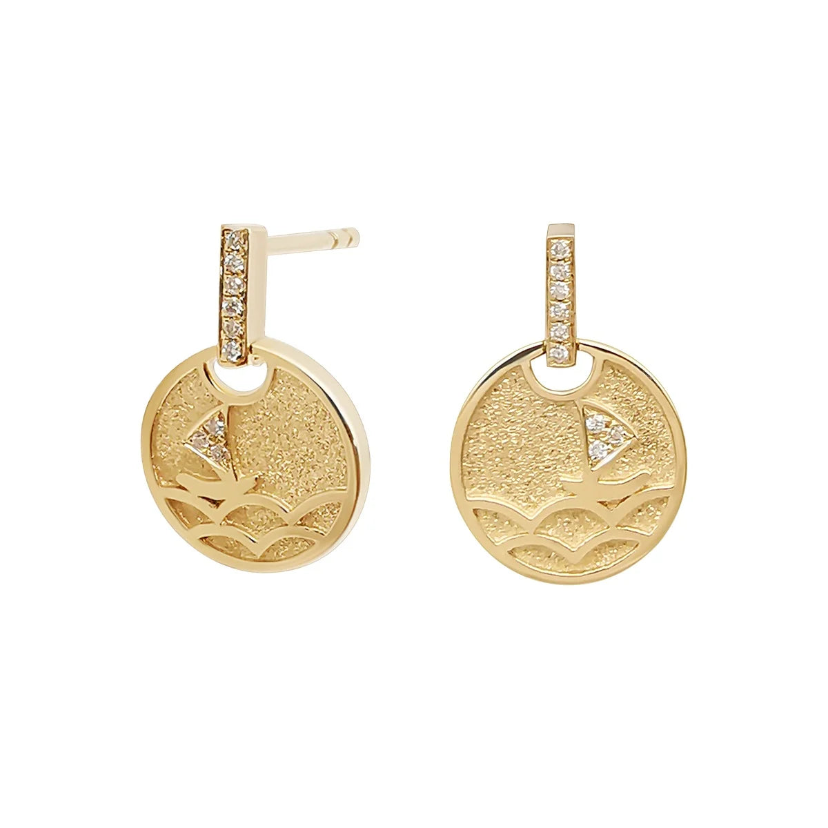 Designer Earrings Popular Brand Wholesale Jewelry 18k Soild Gold Diamond Earrings