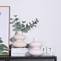 Hot Creative Gourd Shape Porcelain Flower Vases Handmade INS Style Crystal Ball Bubble Ceramic Vase Home Decoration