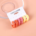 2024 Designer Colored Clear Glass Glazed Marble 3 Pairs 1 Set Retro Small C-shaped Acrylic Jewelry Hoop Earrings for Women Girls