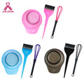 Juejiang 3 Colors Pro Hair Dye Brush and Bowl Set Easy to Use Plastic Salon & Home Hair Coloring Kit