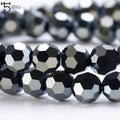 AB Color 32 Faceted Round Glass Beads 3mm 4mm 6mm 8mm Round Glass Crystal Loose Beads for Jewelry Making