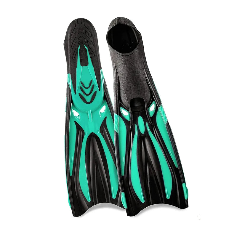 Hot Selling Diving Long Fins Low MOQ RTS Comfortable Soft TPR Swimming Flippers XXL Professional Diving Fins for Adult