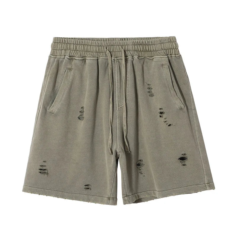 Ropas De Hombre Heavy Wash Water to Make Old Baggy Shorts Man Costume Homme Shorts De Hombre