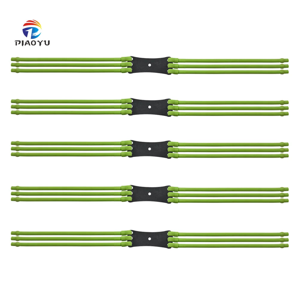 PIAO YU Green Rubber Band Slingshot Accessories Outdoor Slingshot Hunting Accessories Other Shooting Products