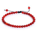 6mm Agate Onyx Turquoise Beaded Natural Stone Adjustable Bracelet ST160