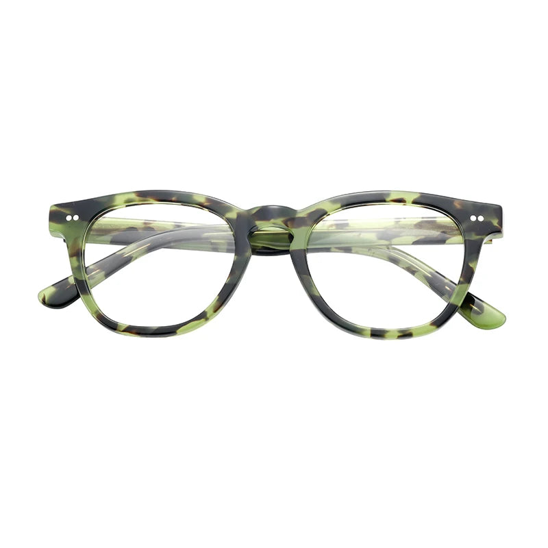 Vintage Acetate Material Anti Blue Light Blocking Myopia Glasses Women Men Eyewear Spectacles Eyeglasses Frame