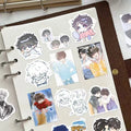 Printed Die Cut Vinyl Waterproof Cartoon Adhesive Animal  Sticker postcard custom