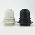 E27 Lamp Bulb Holder Edison Screw Cap Socket White/Black Pendant Ceiling Light Base