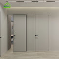 Modern Minimalist Bedroom Interior Composite Door with Sound Insulation Ecological Aluminum Honeycomb Wooden Frameless Manual