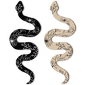 Set of 2 Earthy Room Wall Decor Boho Witchy Wall Hanging Cute Wooden Snake Decor Natural Aesthetic Desk Decor