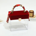 Luxury Velvet Flower Watch Storage Box with Wood Handle Screen Printed Luxury Wedding Birthday or Christmas Gift Organizer