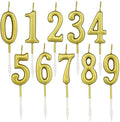 Cupcake Decor Number 0-9 Candles Cake Topper Happy Birthday Gift Party Supplies
