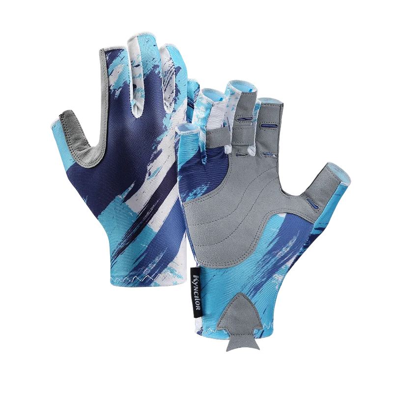 Custom Summer Hand Sun protection Fishing Glove Fingerless Kayaking Sailing Rowing Running Hiking Cycling Outdoor Gloves