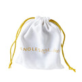 Custom Logo Recyclable 13x15cm White Velvet Suede Drawstring Jewelry Pouch for Craft & Candle Use