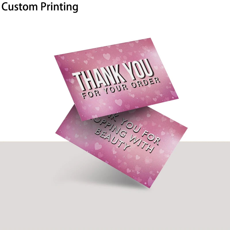 Wholesale Wedding Gift Packaging Matte Glossy Newsprint Corrugated Board Fancy Paper with Offset Printed Thank You Cards