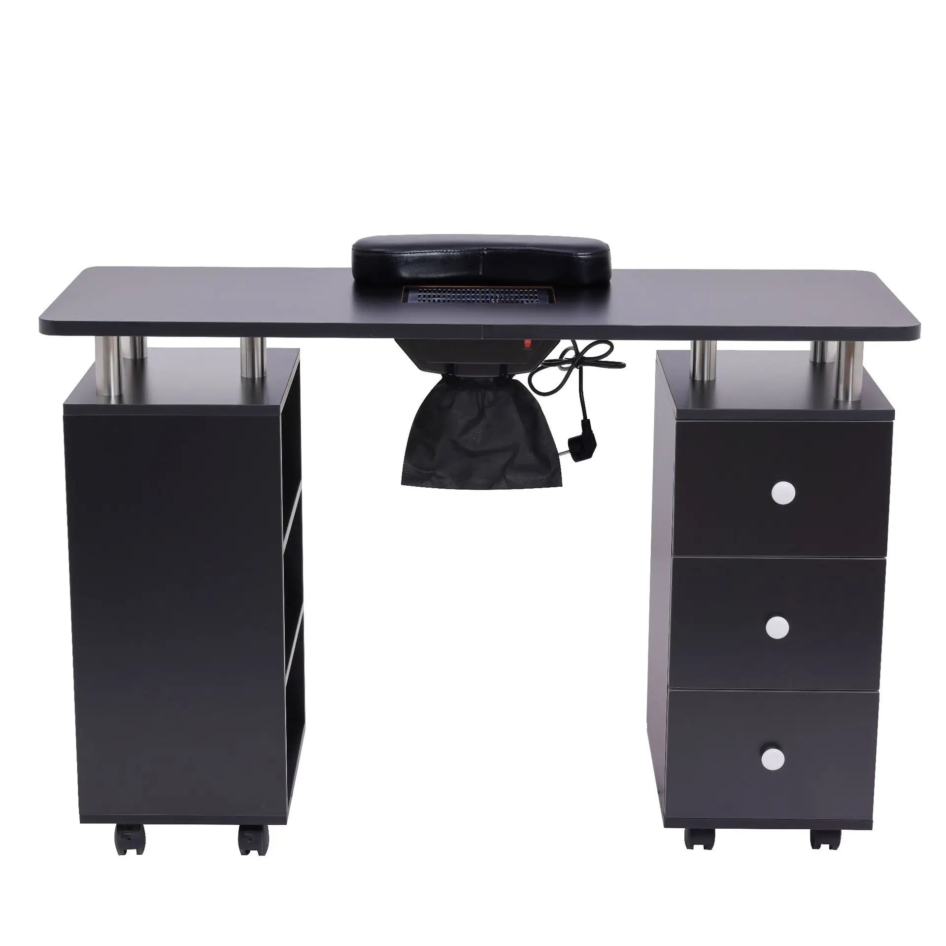 Modern Design Manicure Nail Table Beauty Salon Furniture with Dust Collector for Living Room Makeup Desk